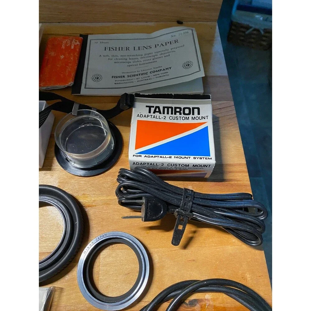 Vintage Camera Lens Accessories Lot Filters Adapters Nikon Tamron Promaster